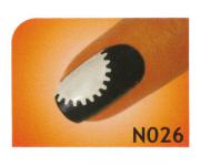 Nailart Schablone N026